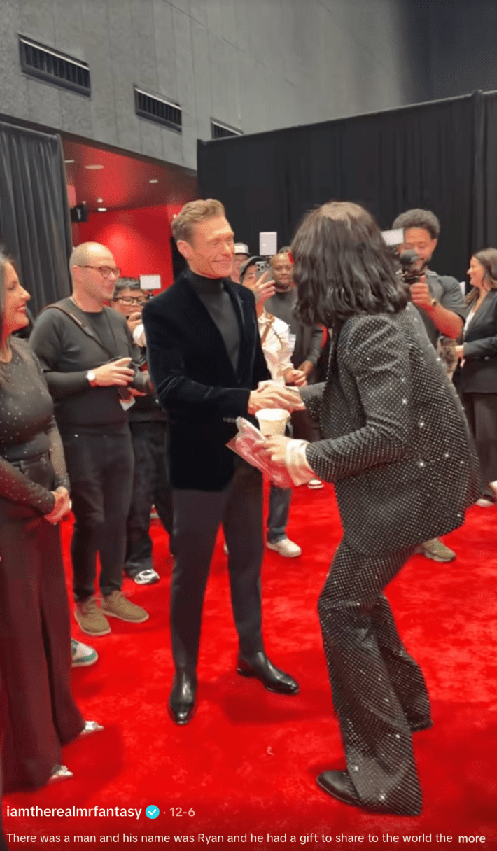 mr fantasy meets ryan seacrest