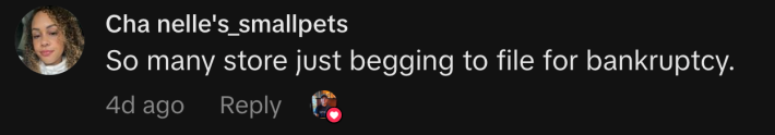 “So many store just begging to file for bankruptcy.”