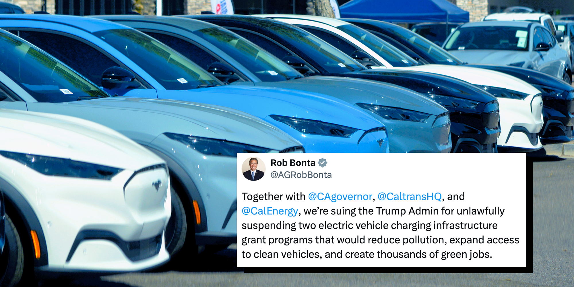 states sue trump over electric vehicles