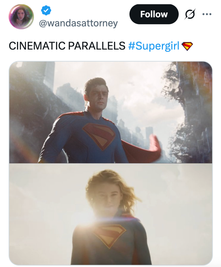 CINEMATIC PARALLELS #Supergirl