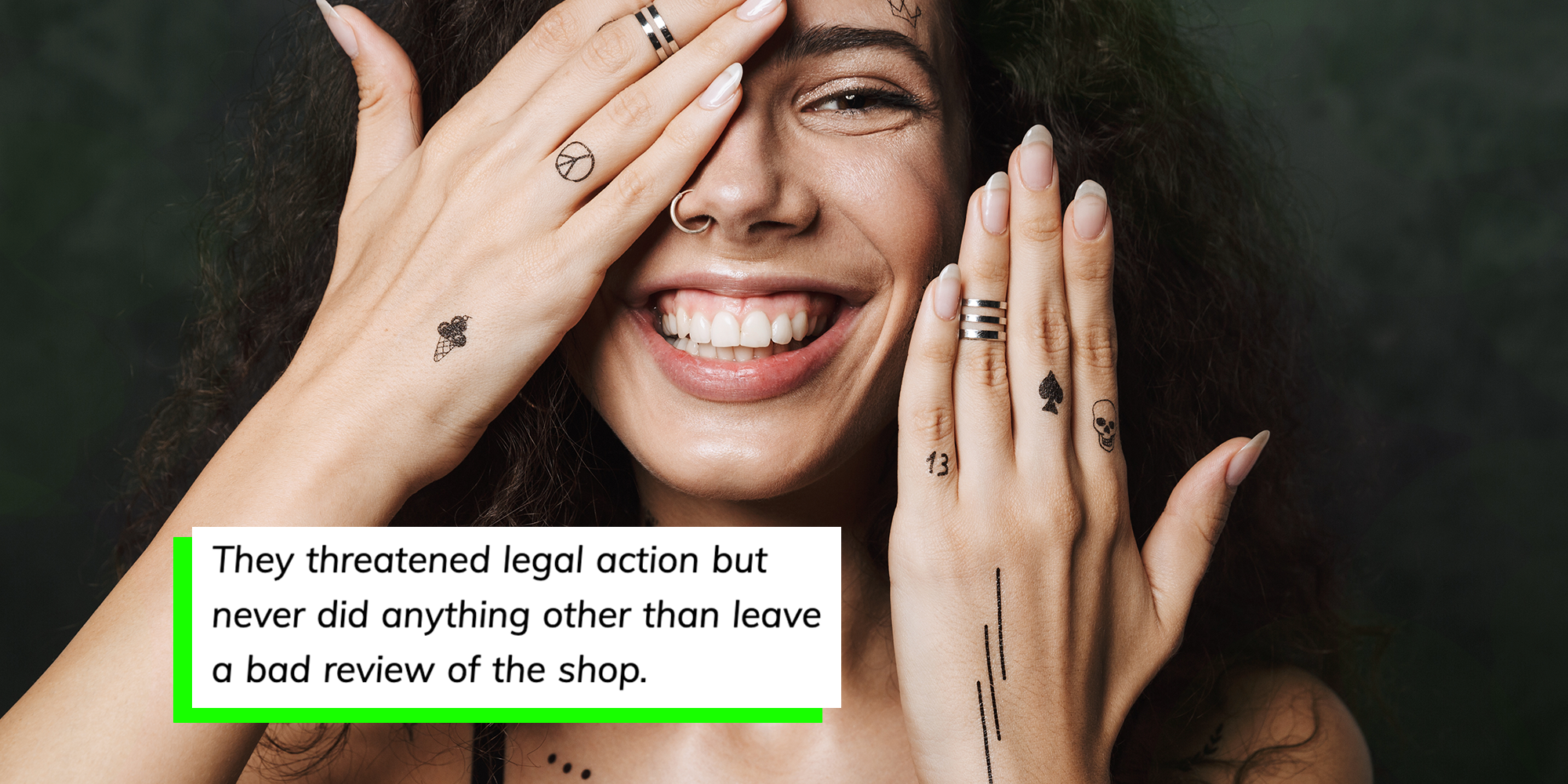 People are sharing tattoo ideas so bad, the tattoo artist tried to talk them out of it