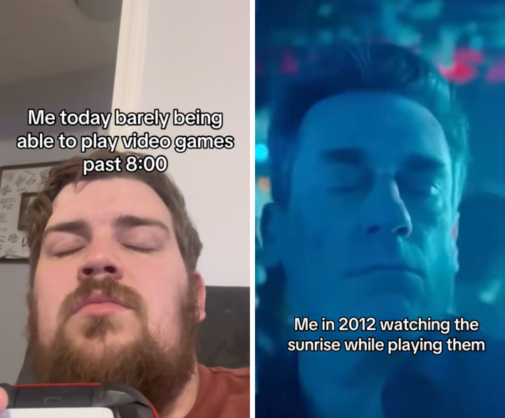 video games playing late