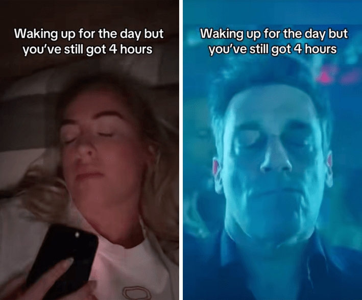 waking up for the day but you have 4 hours