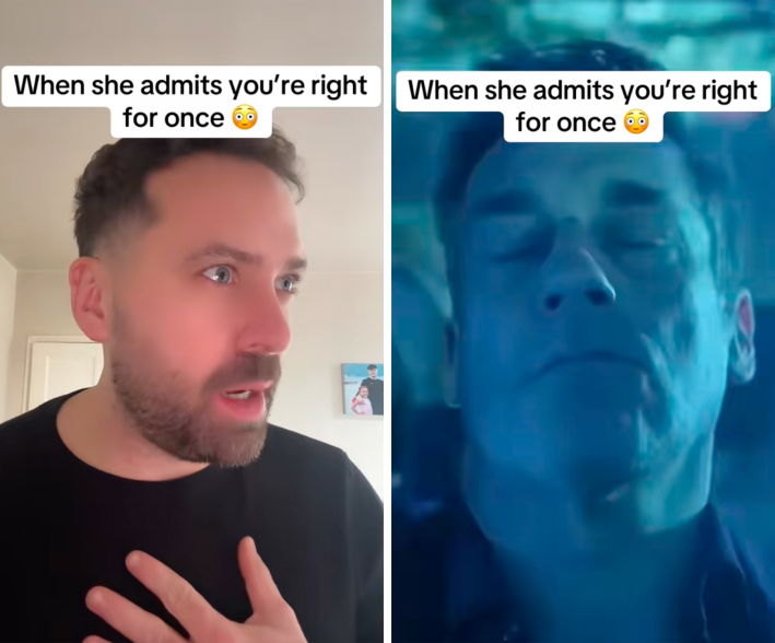 when she admits youre right for once