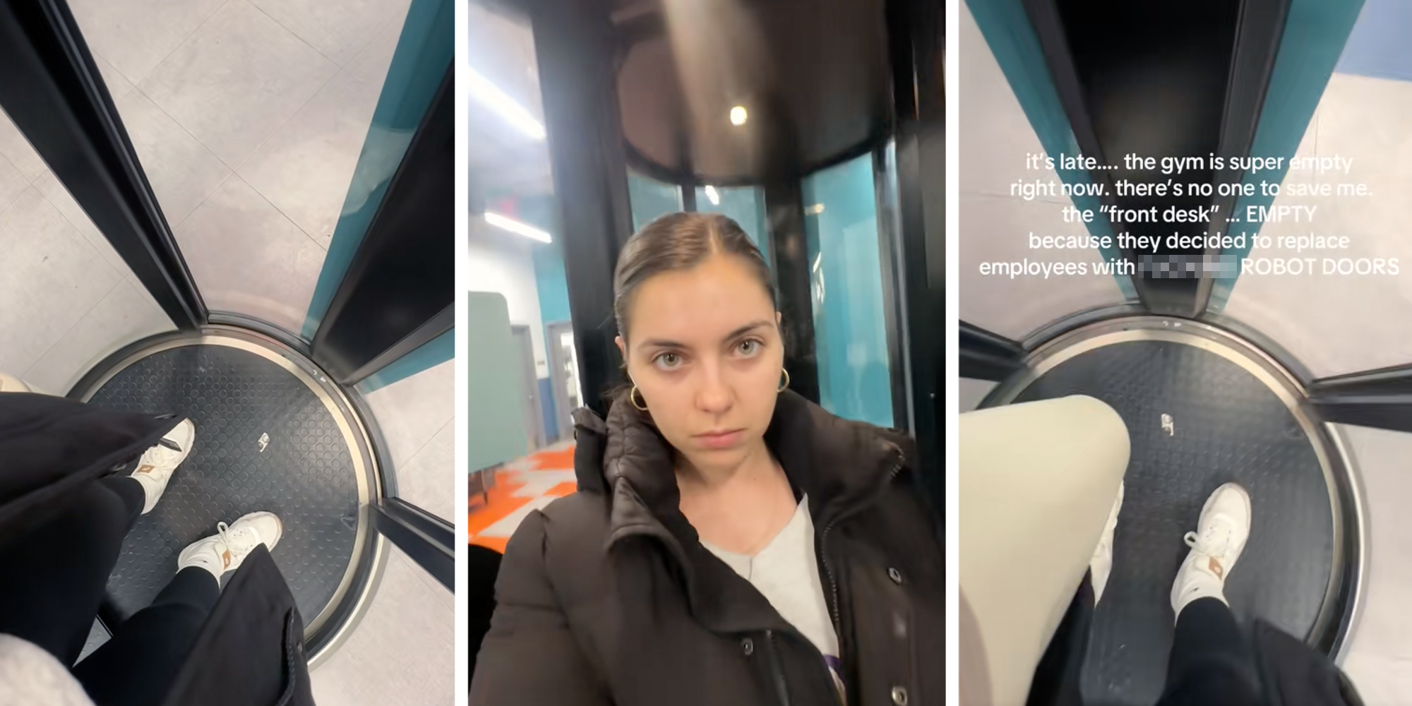 woman gets stuck inside puregym entry pod