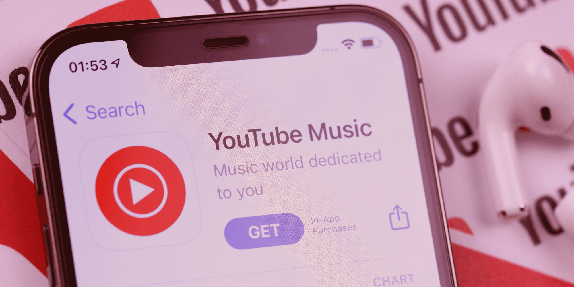 youtube pulls data from billboard charts