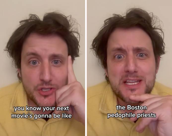 Instagram comment reading "I love you, thank you for this well-deserved takedown of one of the biggest dinguses of our time"