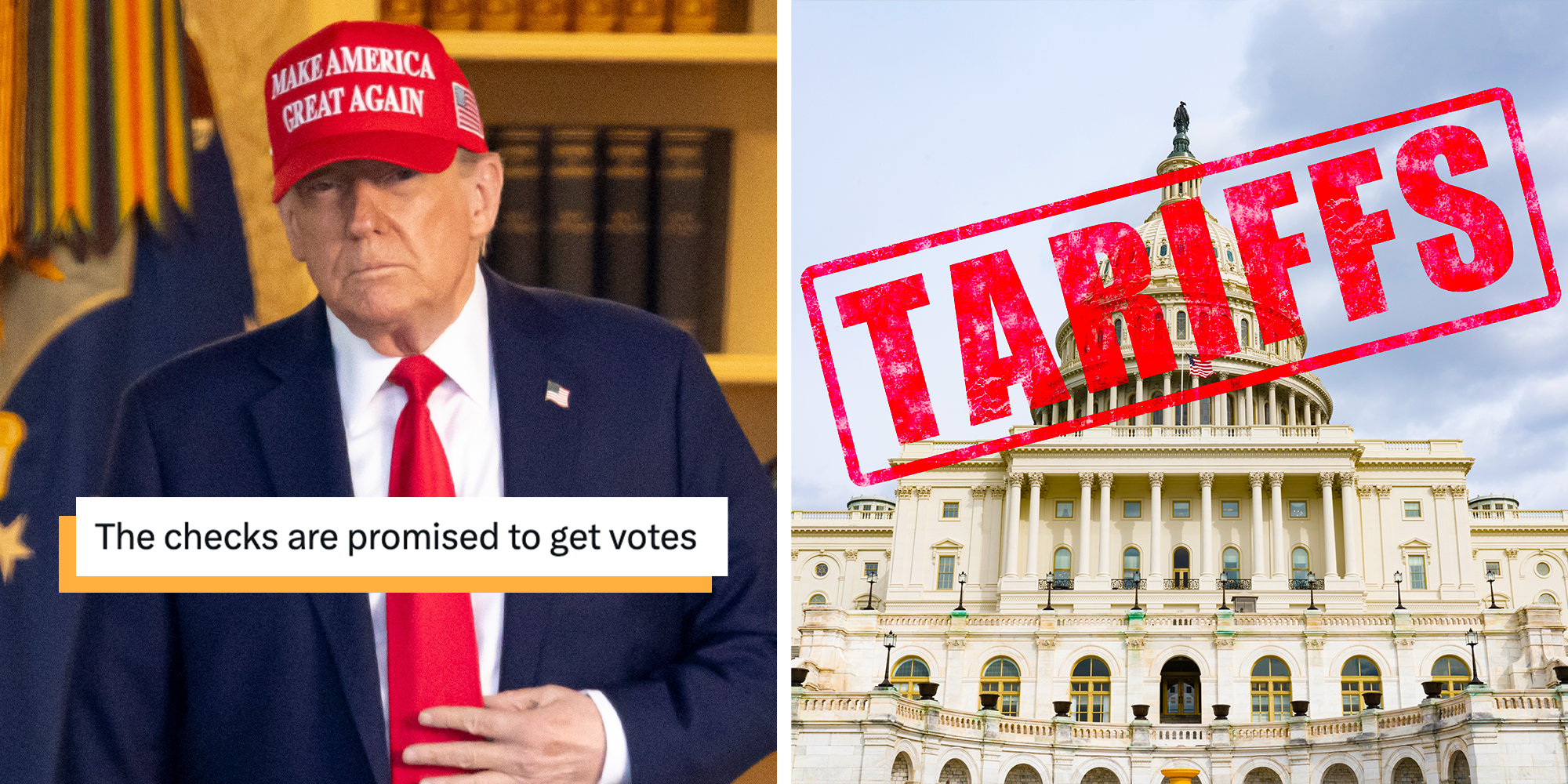 2k tariff checks donald trump