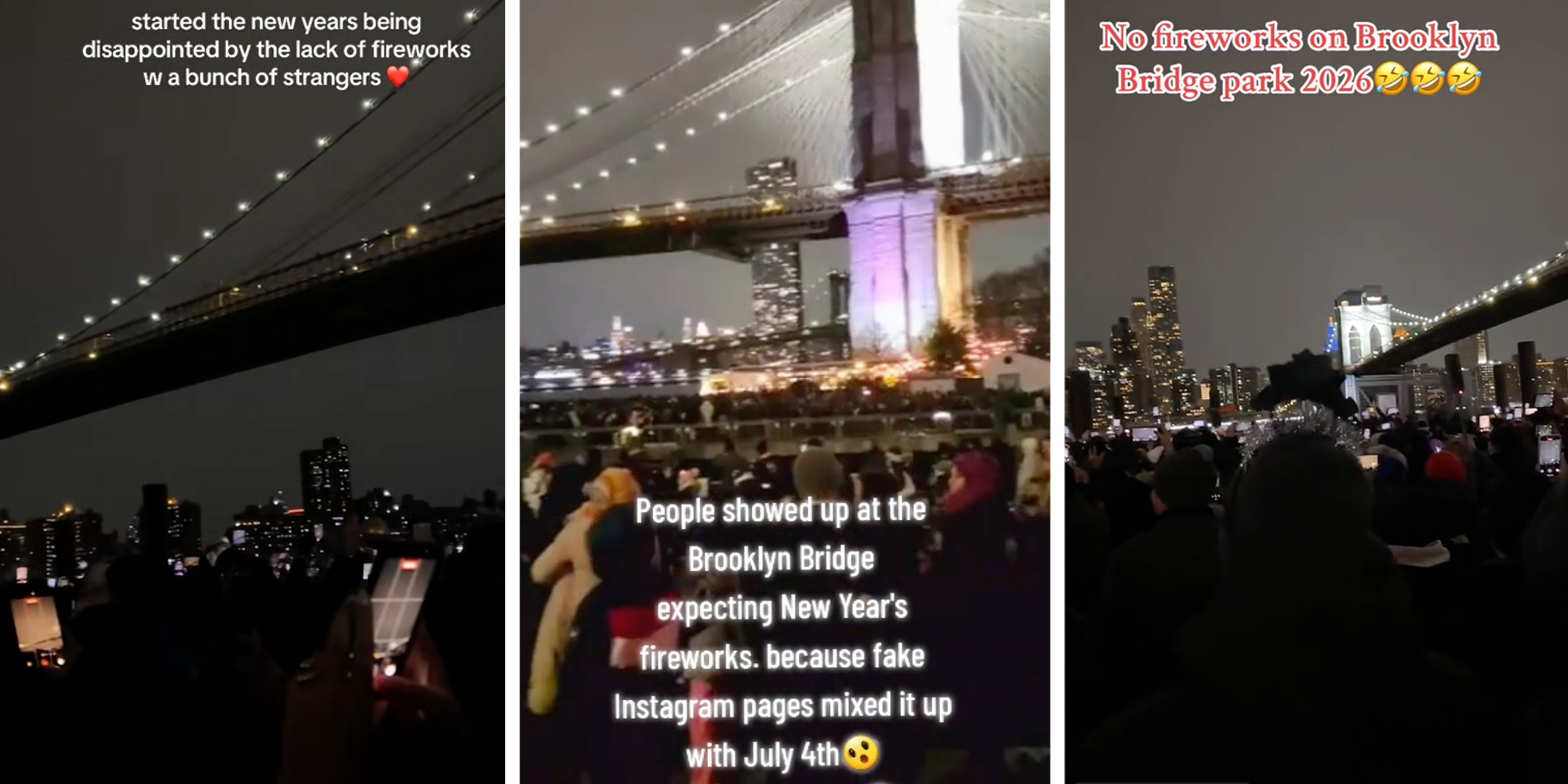 "April Fools in December": Hundreds of people waited at the Brooklyn Bridge for fireworks that never came, all because of AI slop