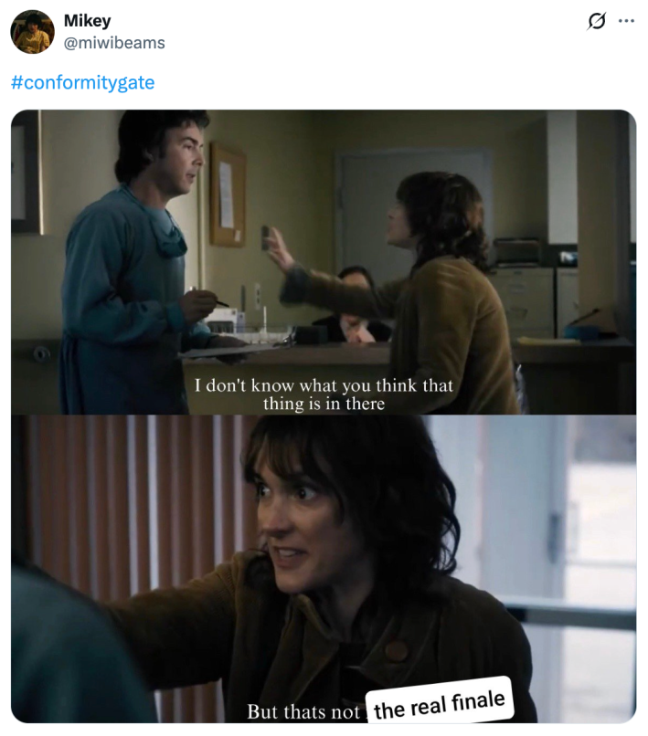 i don't know what you think that thing is in there but that's not the real finale