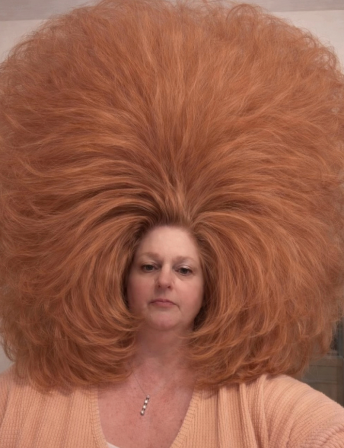 Janet Marie with photoshopped hair