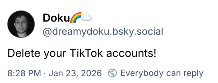 delete your tiktok accounts