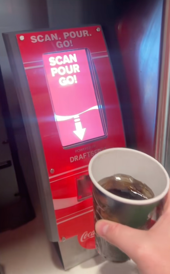 Pepsi Fast Fill system - scanning cup