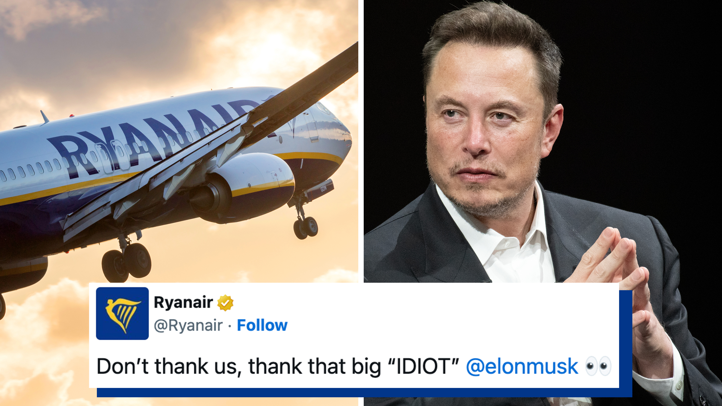 “Thank that big IDIOT”: Ryanair leans into its Elon Musk beef with savage “Big Idiot Sale”