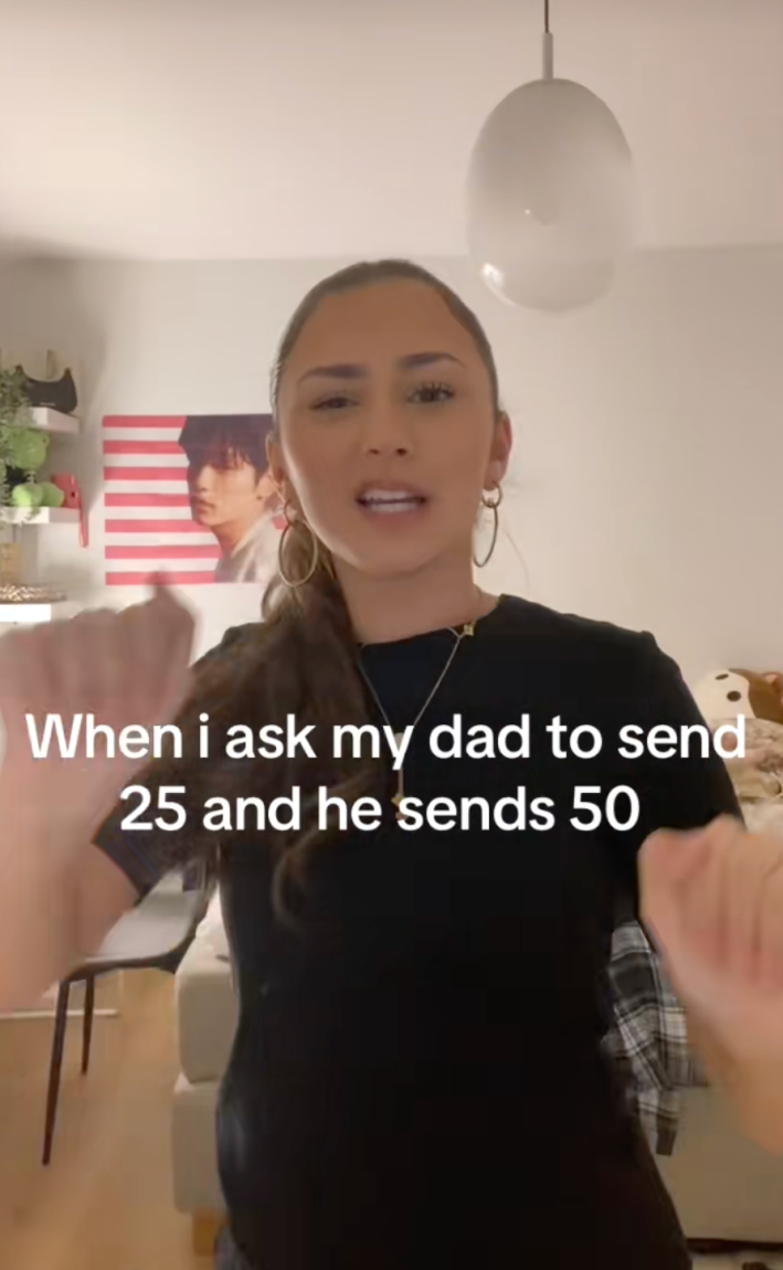 @Irajx/TikTok, using i got hella money audio on tiktok "when i ask my dad to send 25 and he sends 50"
