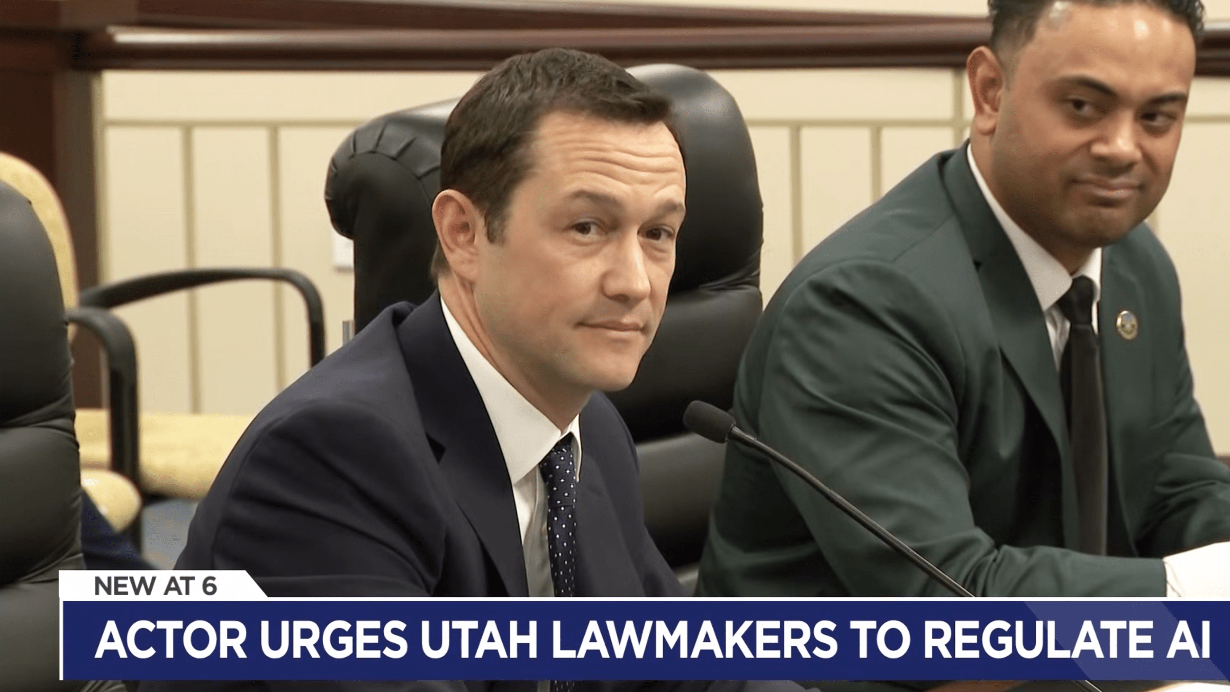 joseph gordon levitt speaks to utah officials