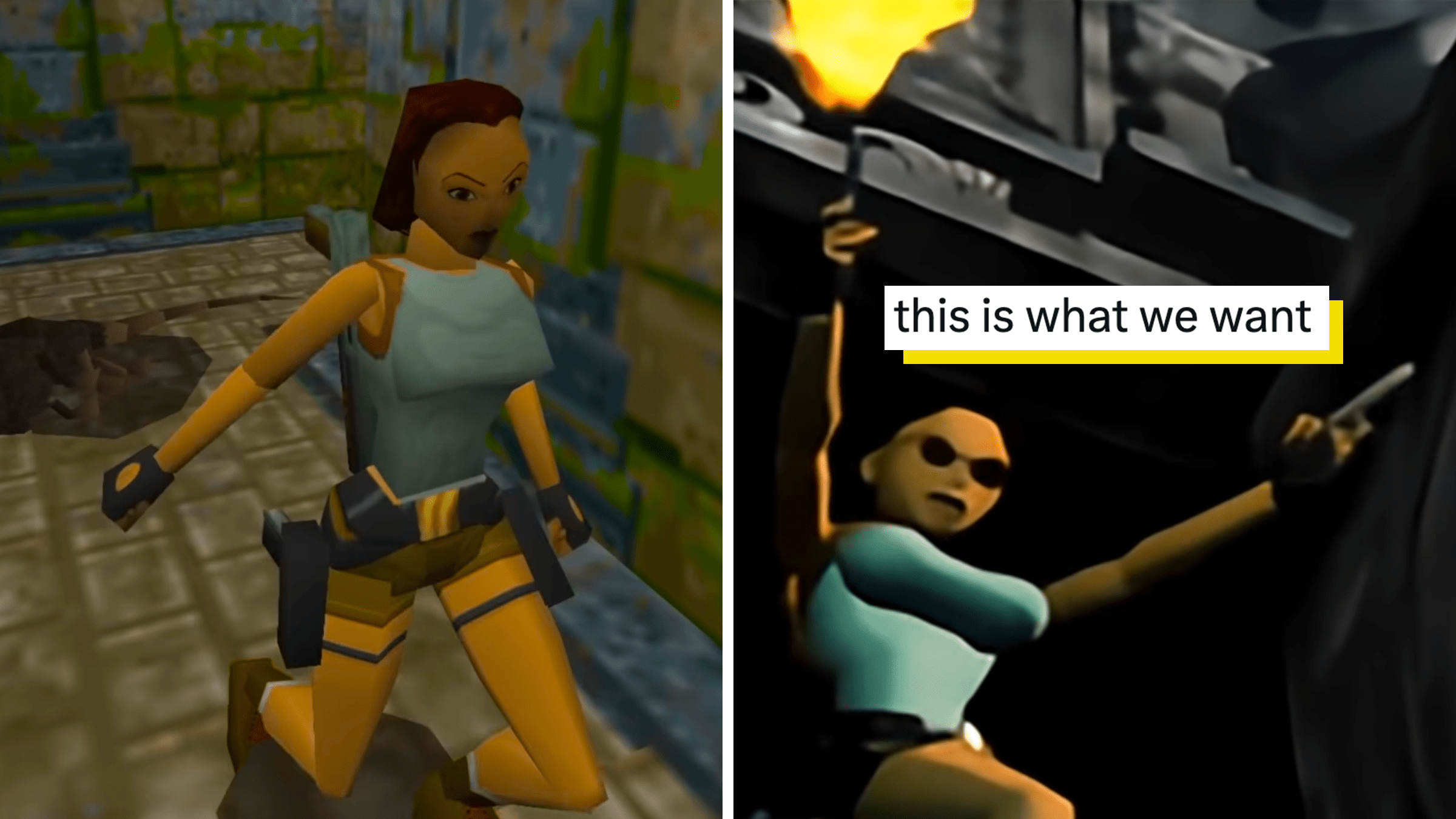 lara croft first look