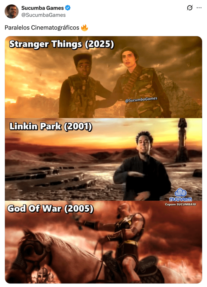 linkin park stranger things meme