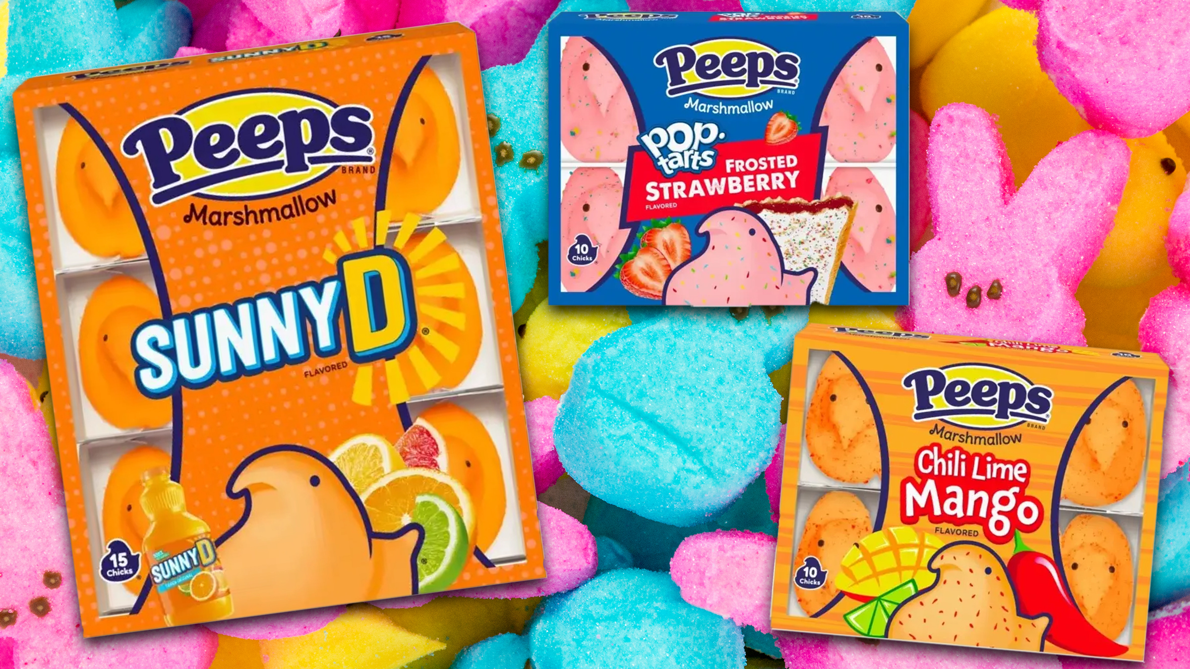 “Unholy”: Peeps drops Sunny D, Pop-Tarts, and Chili Lime Mango flavors for Easter 2026. The internet is torn