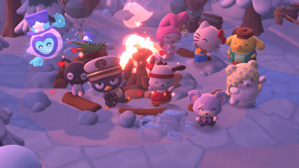 Jogabilidade de aventura na ilha Hello Kitty