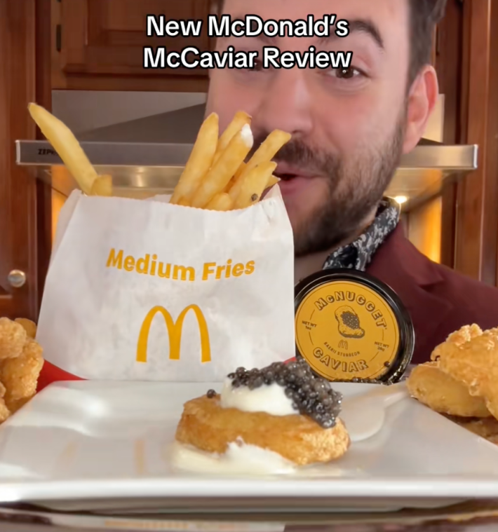 @snachwithzach/TikTok McDonalds McCaviar kit
