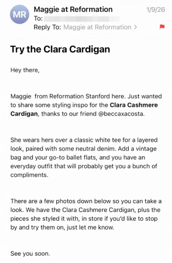 Try the Clara cardigan