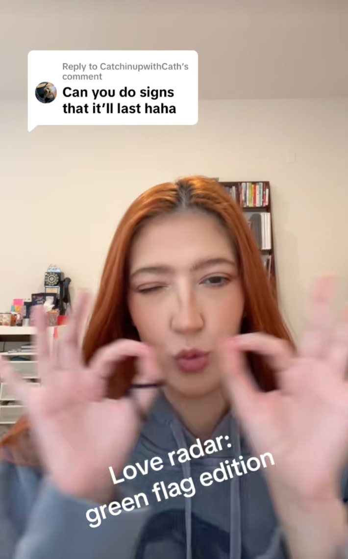 @onavicente/TikTok Love radar: green flag edition