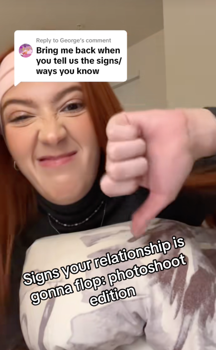 @onavicente/TikTok Signs your relationship is gonna flop: photoshoot edition