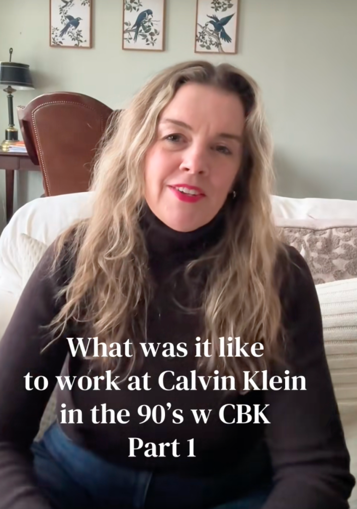@marybethkelleyrealestate/TikTok, "what was it like to work at Calvin Klein in the 90s w CBK"