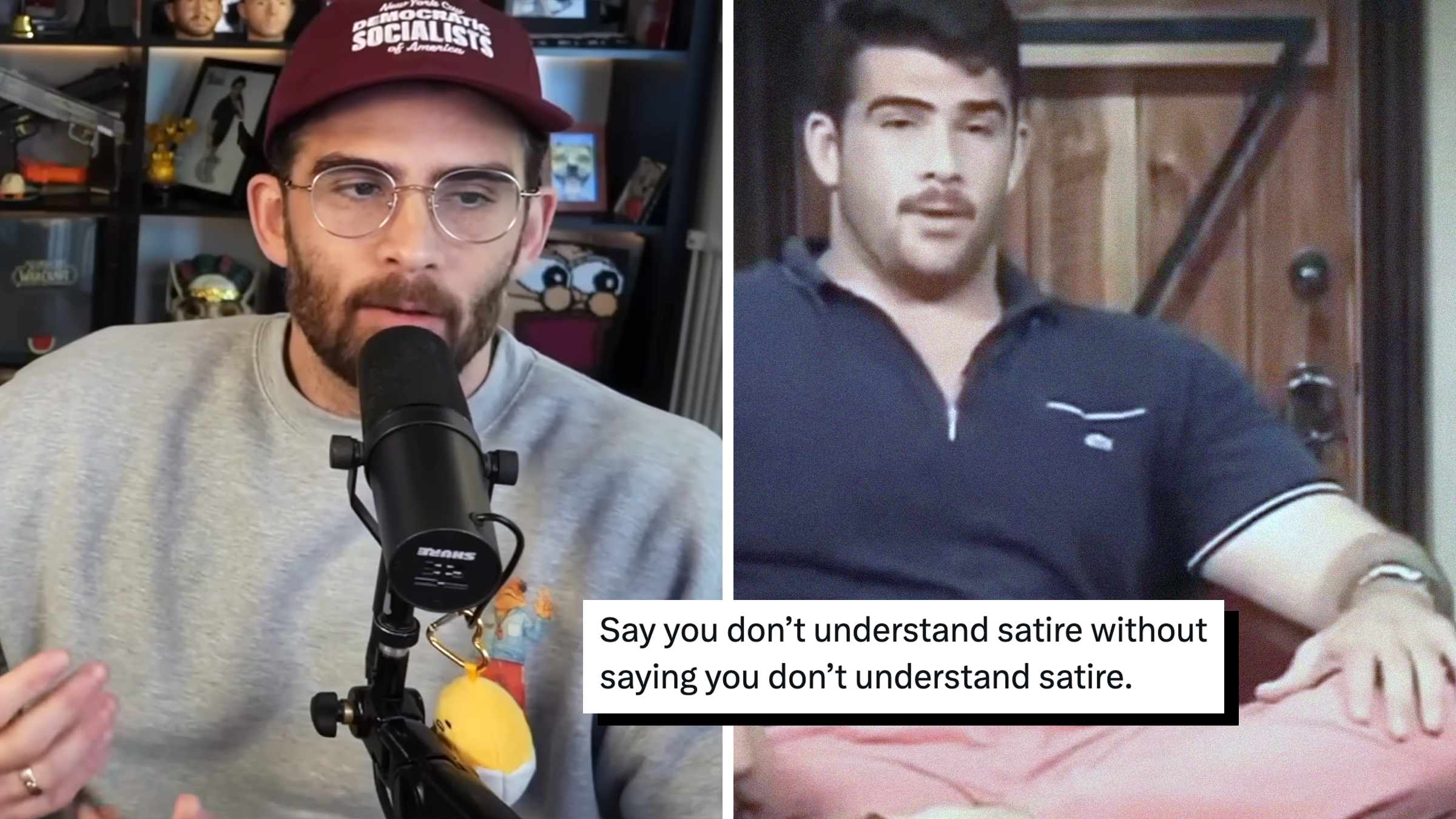 hasan piker now and in 2013