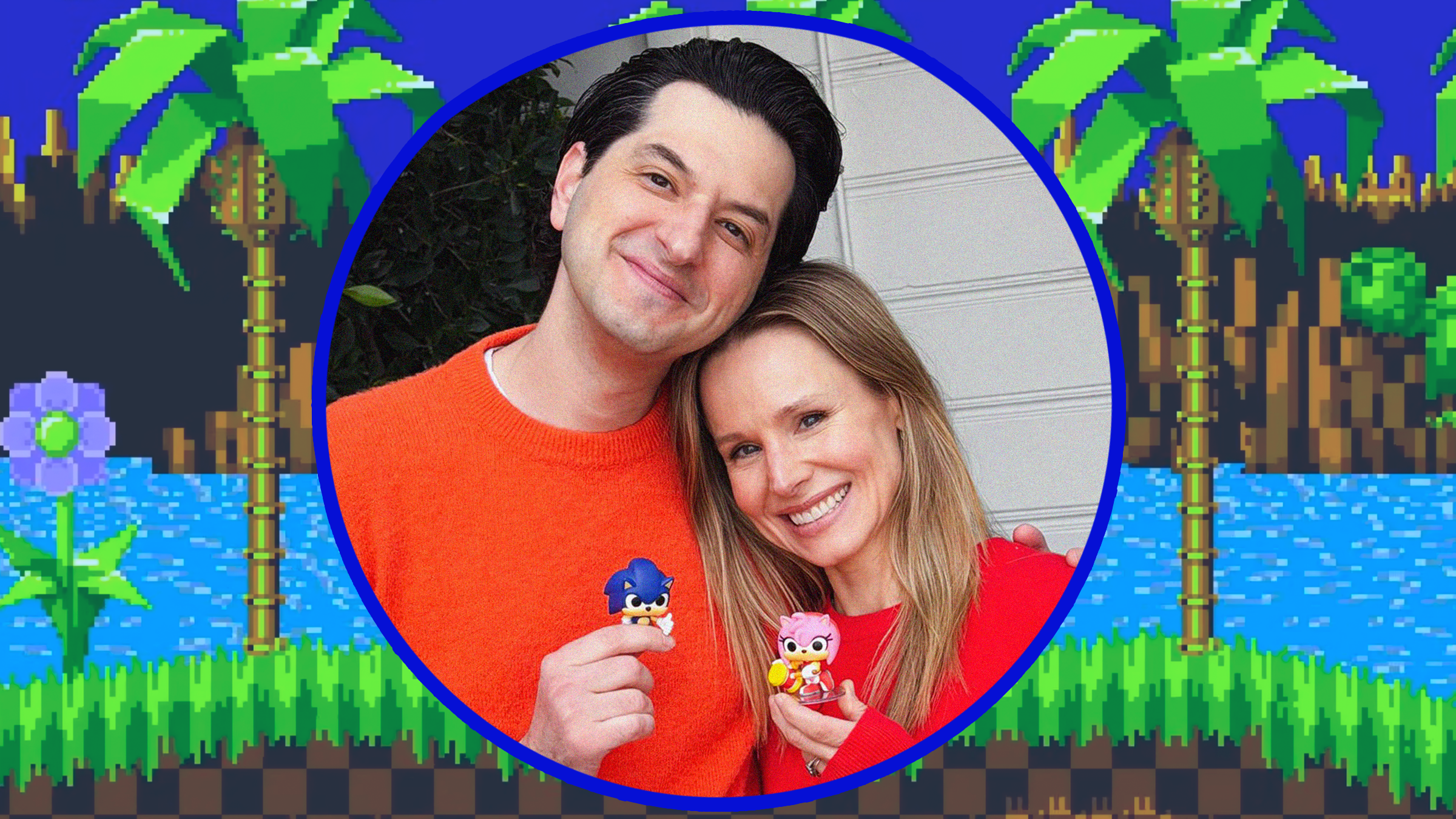 Ben Schwartz welcomes Kristen Bell to the "Sonic" cast, where she'll be play Amy Rose