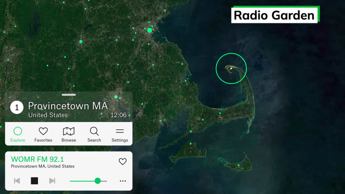 radio garden example provincetown