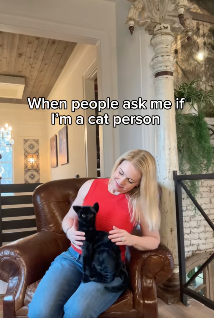 when people ask if i'm a cat person