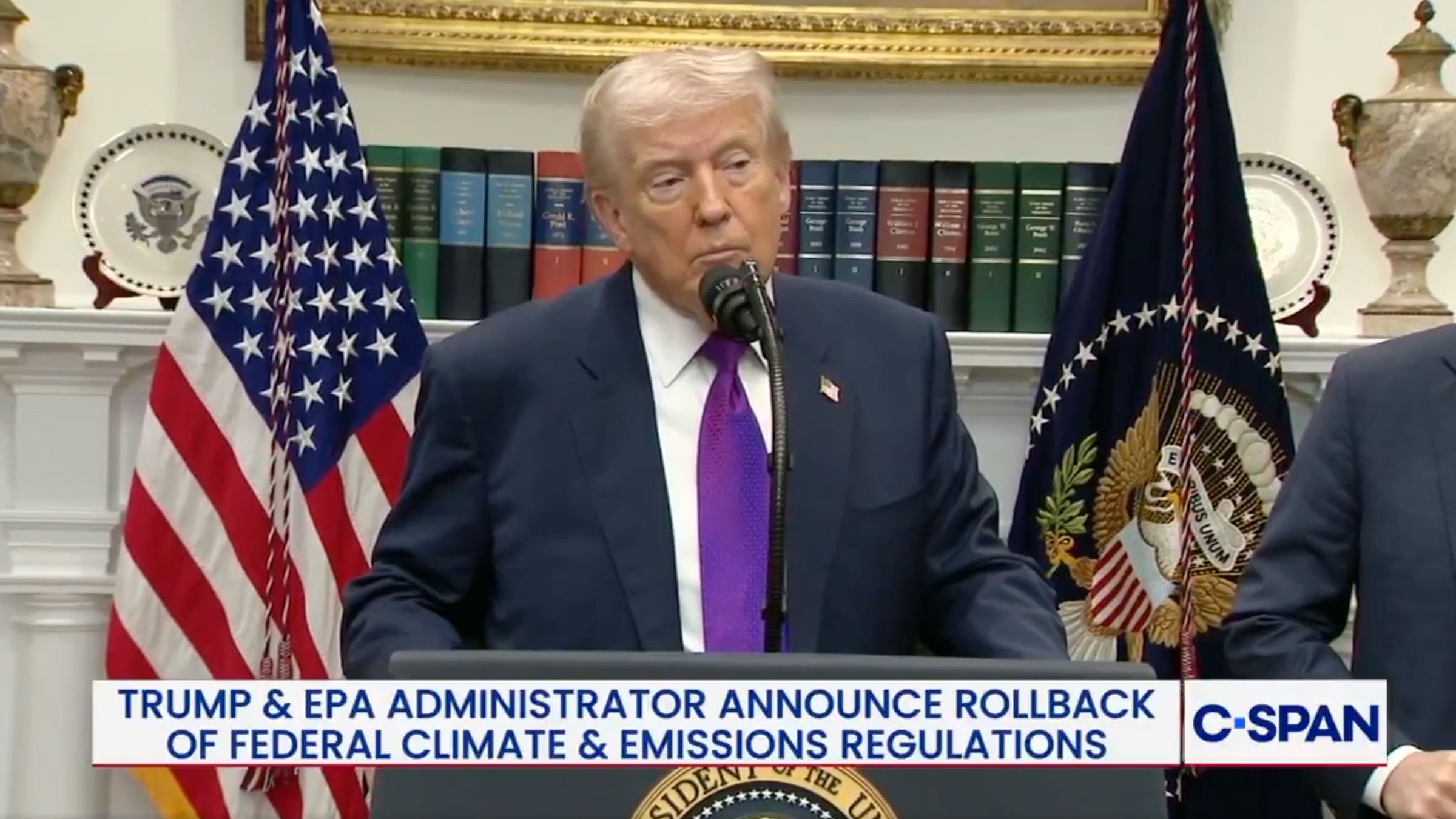 trump at a press conference