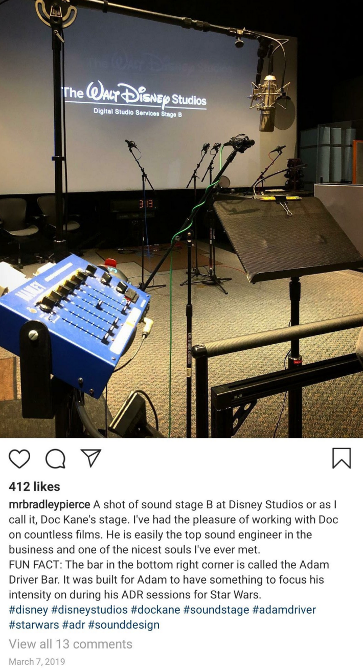 postagem no instagram mostrando o "barra de motorista adam"