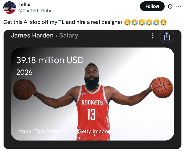 Tire esse lixo de IA do meu TL e contrate um designer de verdade