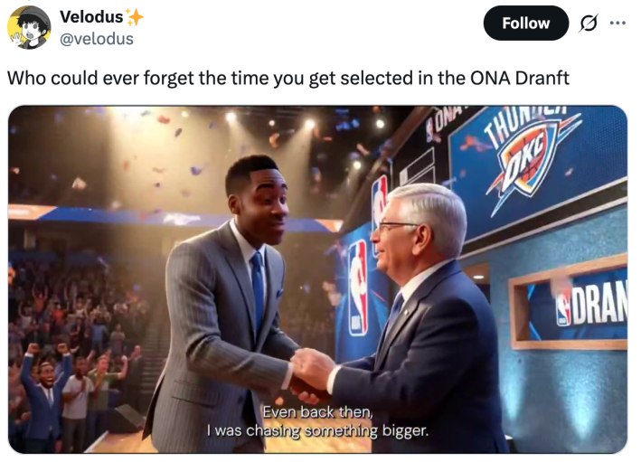 Quem poderia esquecer a vez em que você foi selecionado no Draft da ONA