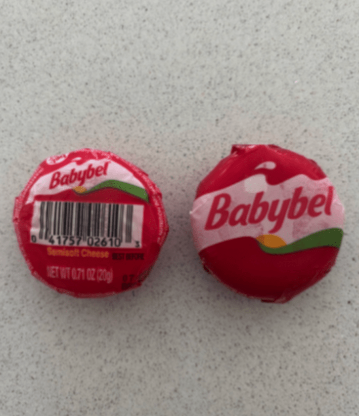 u/ZestyCuke via Reddit babybel cheese size variation at Costco vs regular grocery store
