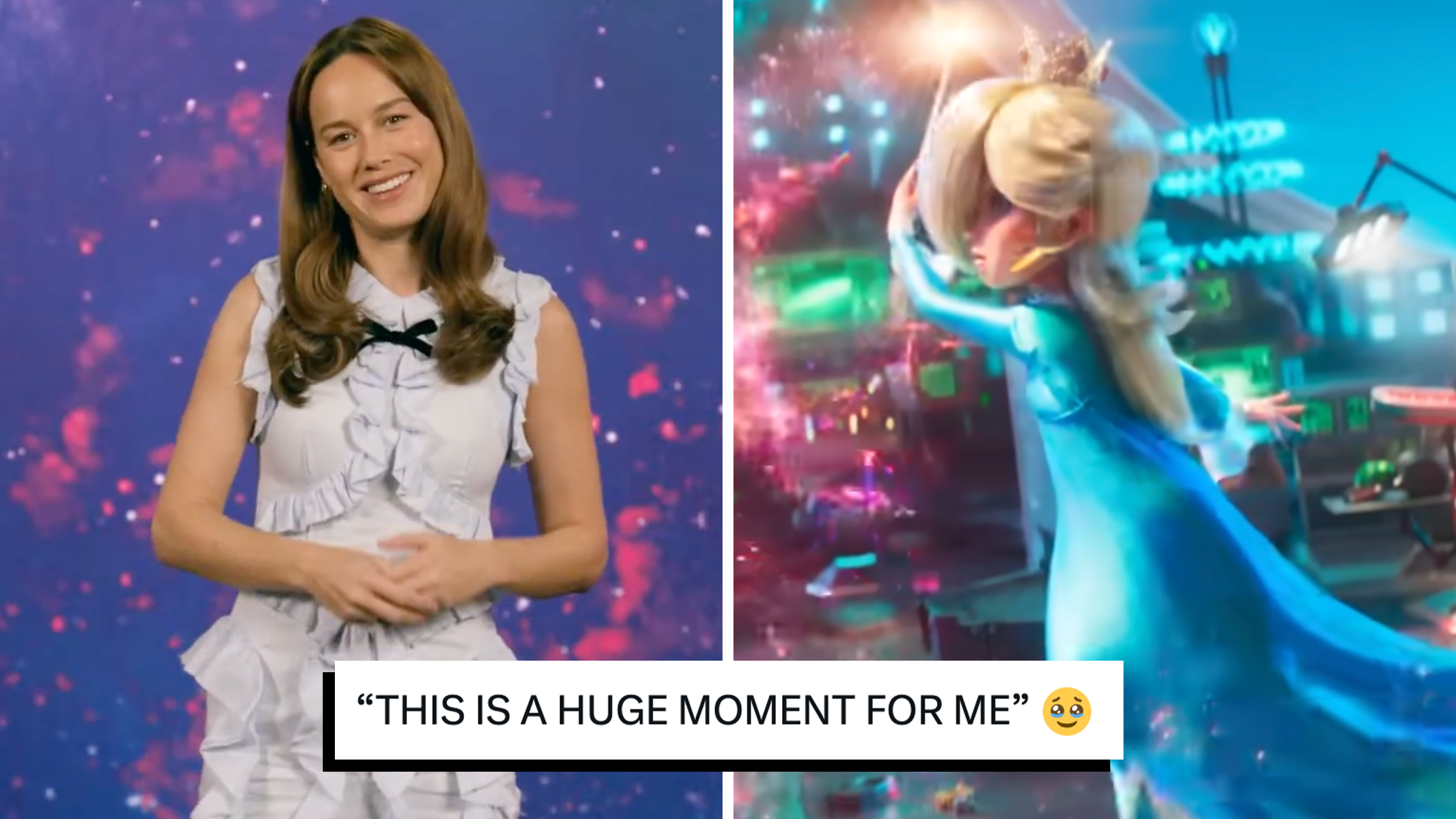 brie larson voice of rosalina nintendo