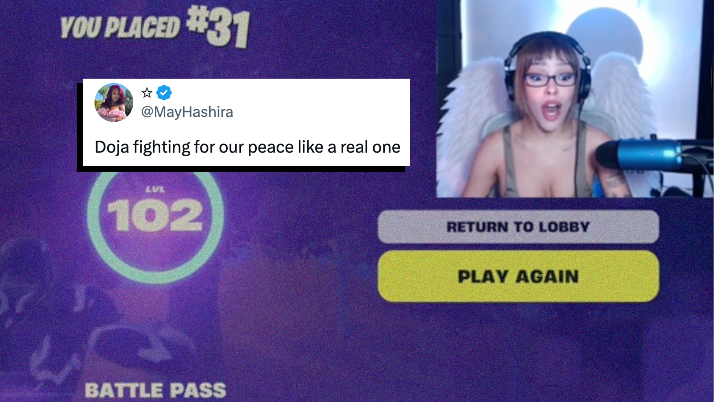 doja cat twitch ads streaming fortnite