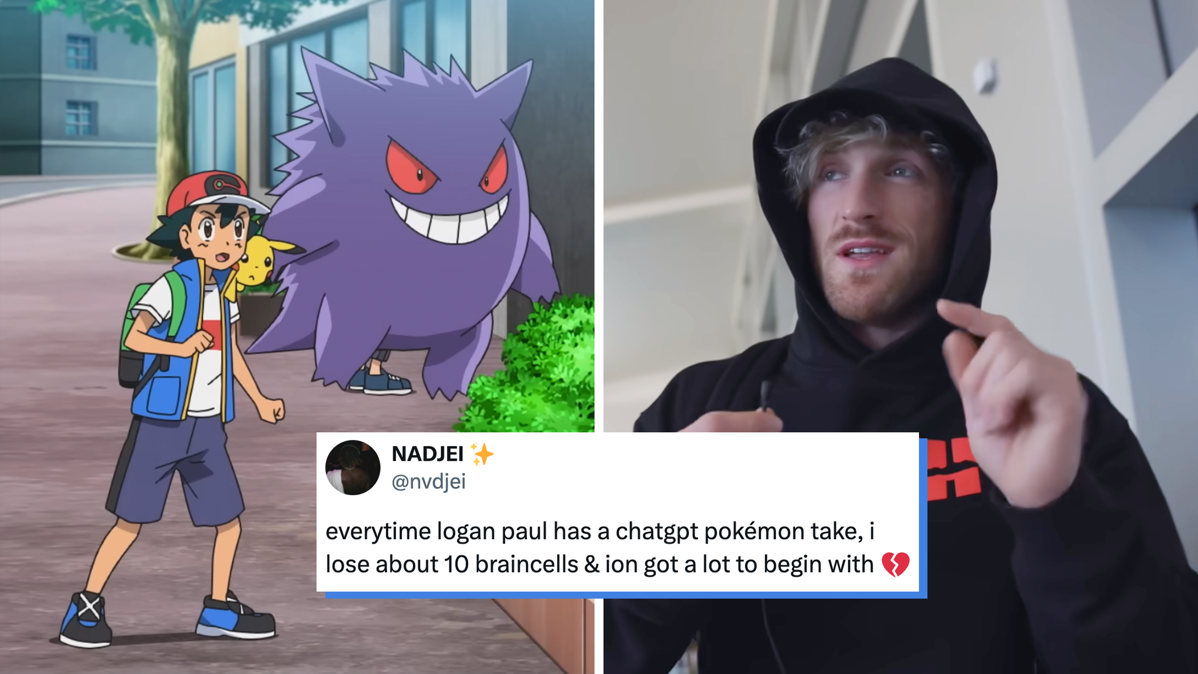 logan paul gengar take mocked