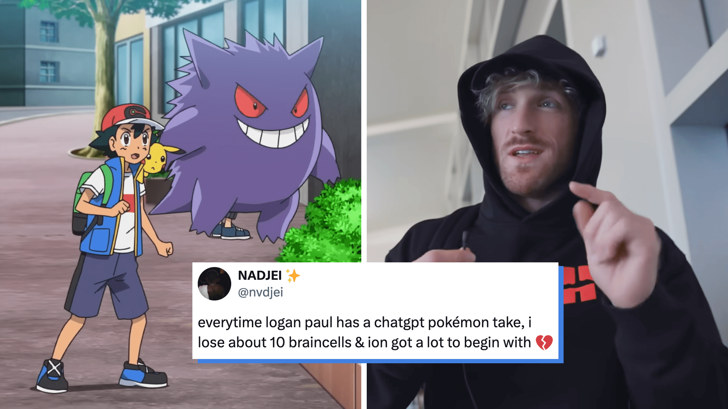 logan paul gengar take mocked