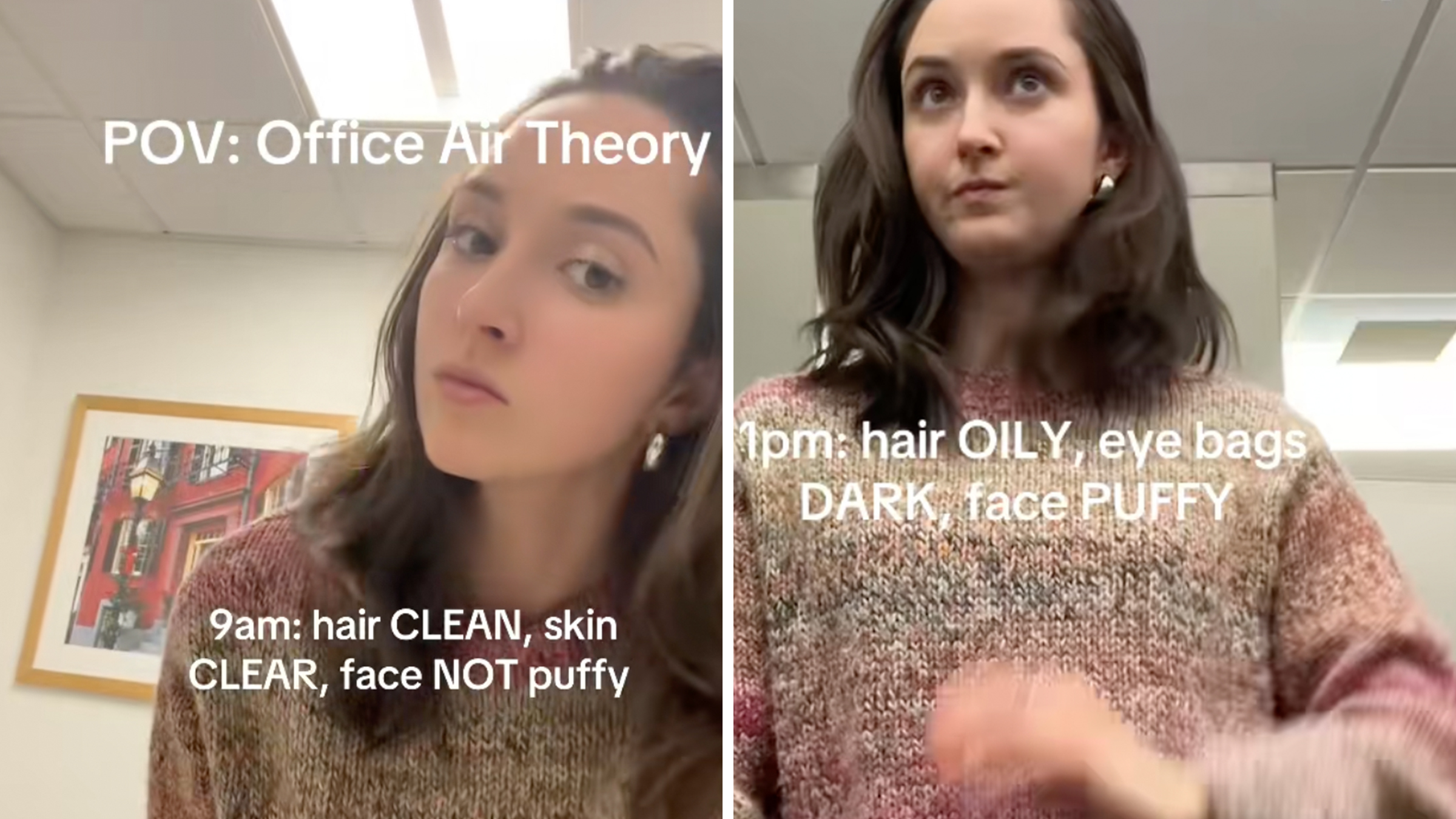 "Office air theory" on TikTok.
