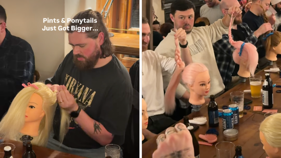 “Pints & Ponytails” class teaching dads how to braid their daughters’ hair counters manosphere misogyny