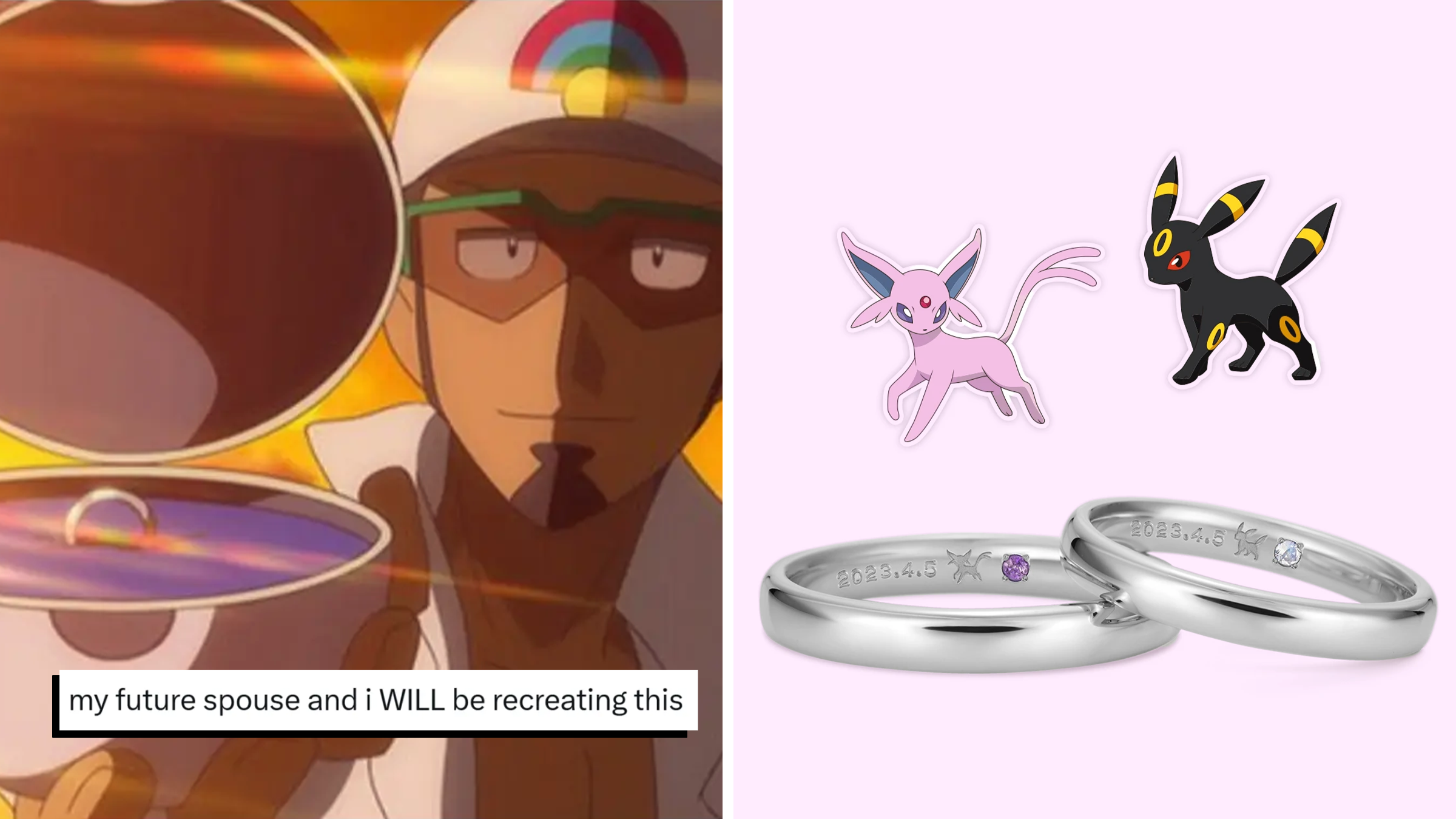 Pokémon engagement rings let fans propose with a Poké Ball twist