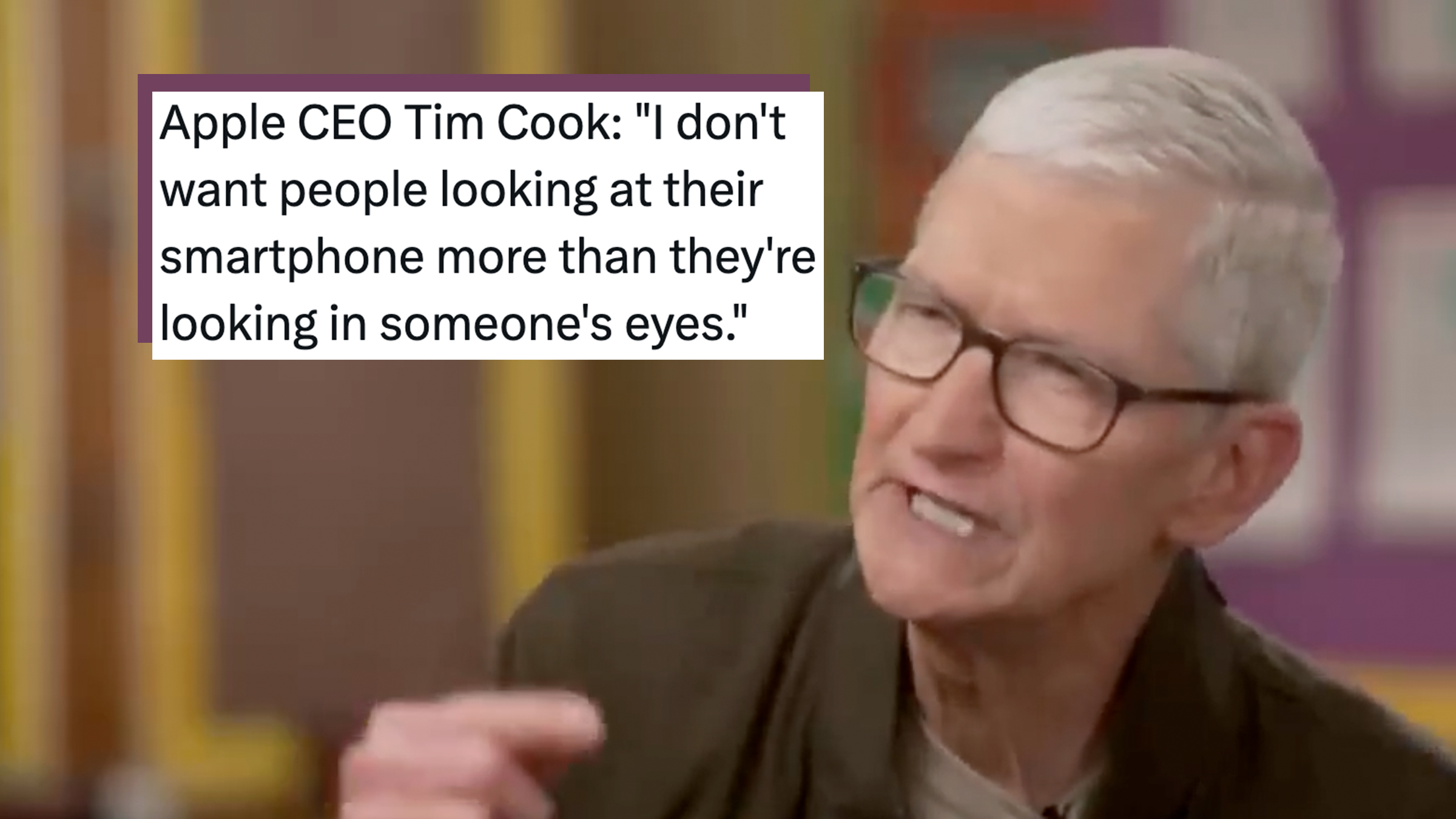 dailydot.com - Lindsey Weedston - Tim Cook says use your iPhone less. The internet thinks he's about to sell you something new