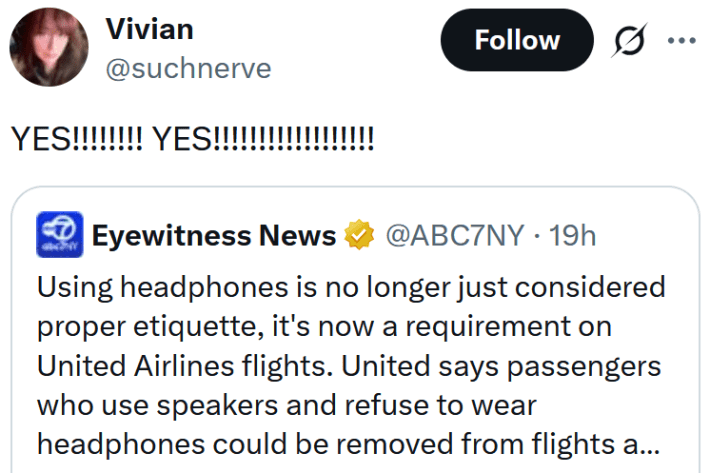 Tweet reading "YES!!!!!!!! YES!!!!!!!!!!!!!!!!!!"