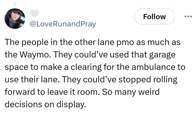 “Next level dystopian”: Waymo robotaxi blocks first responders reacting ...