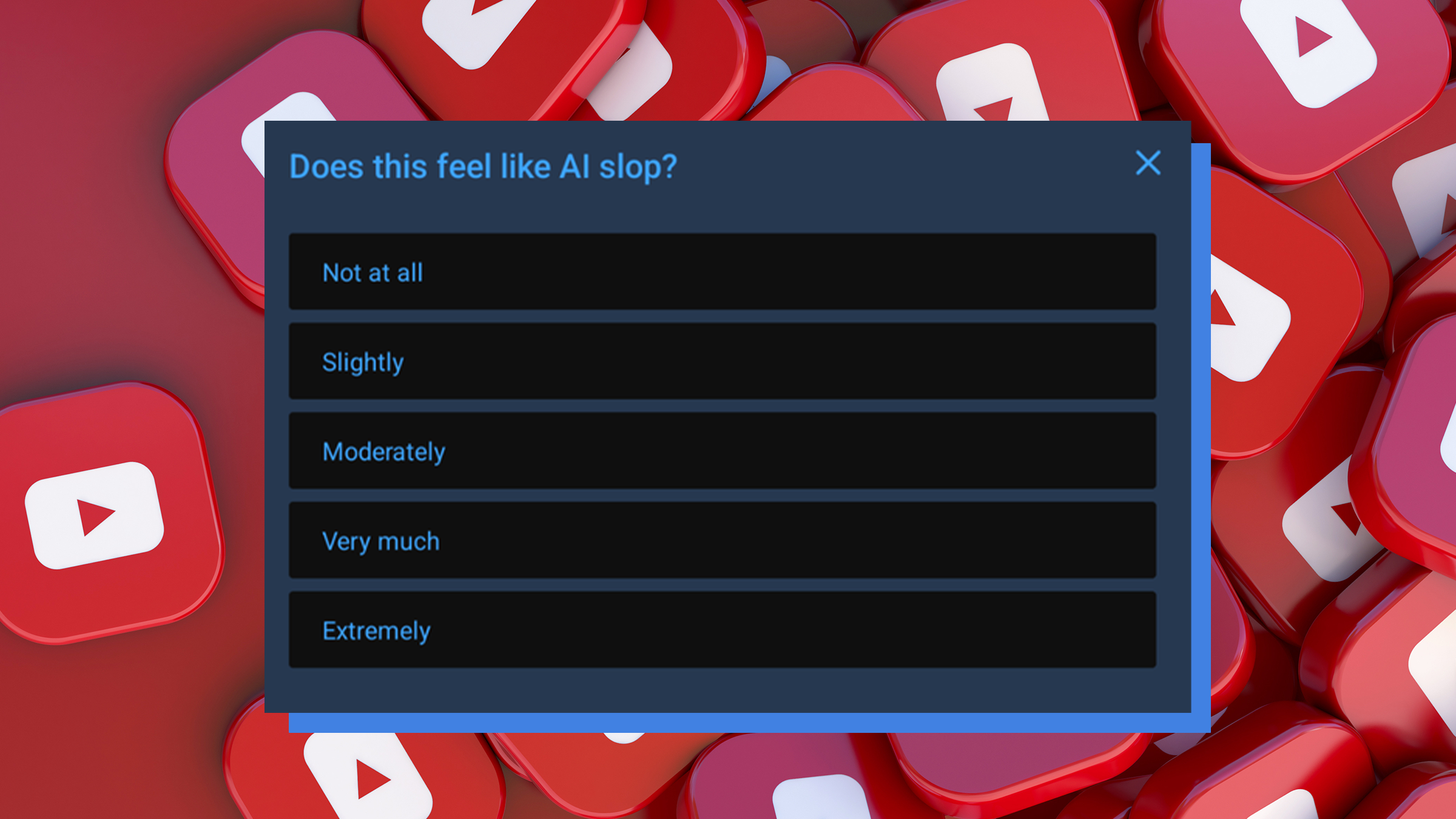 YouTube’s new prompt asking “does this feel like AI slop?” raises questions: “Turning 2 billion users into unpaid AI trainers”