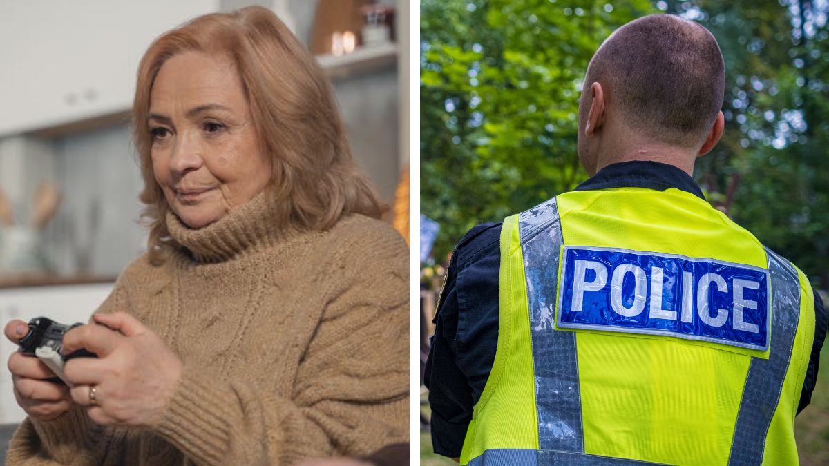 Police welfare check ends with them finding a 91-year-old woman playing video games.